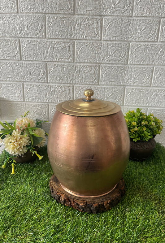 Antique Brass Rare Shape Storage Box