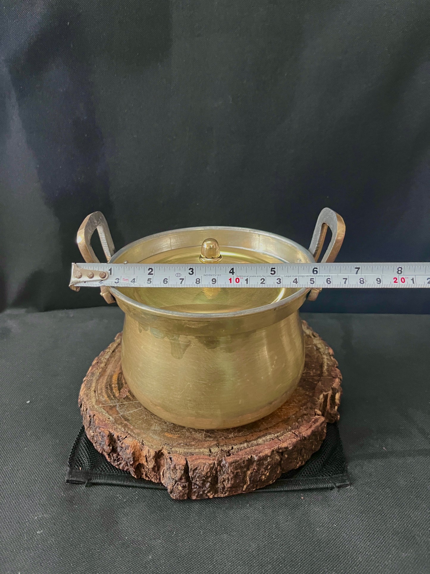 Brass Vintage Medium Size Cha Patra - Bombay Antiques Approved