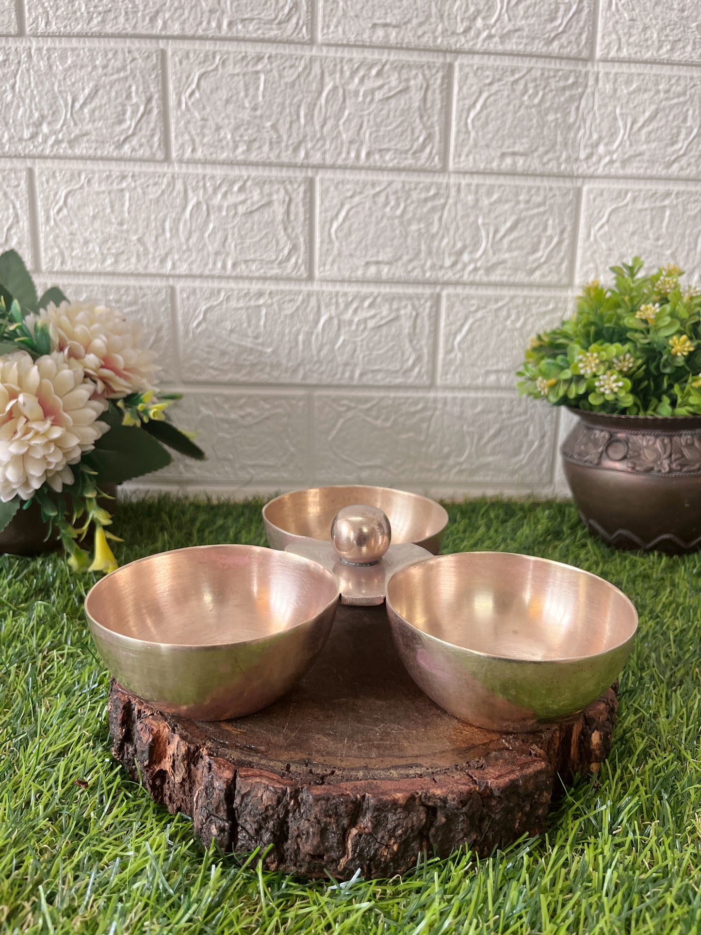 Brass Bowl - Antique Brass Serving Bowl