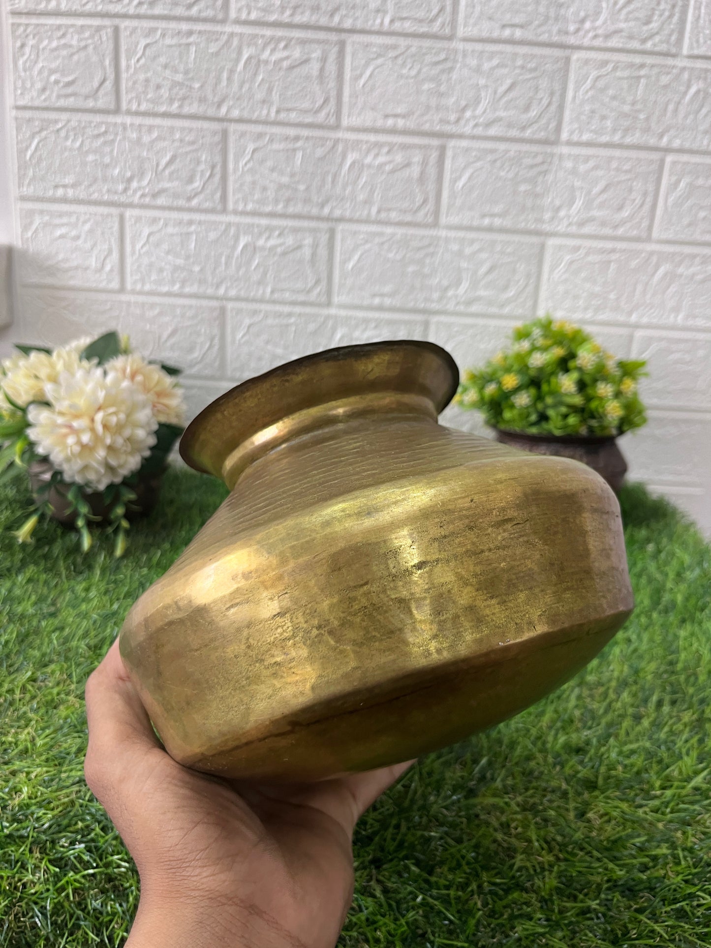 Brass Cooking Pot - Antique Cookware