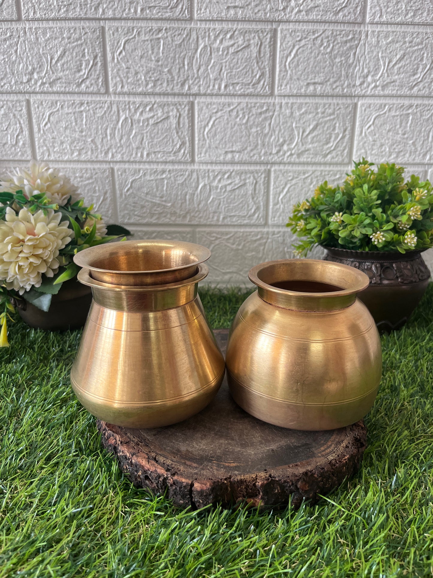 Brass Kalash Set - Antique Lota Set