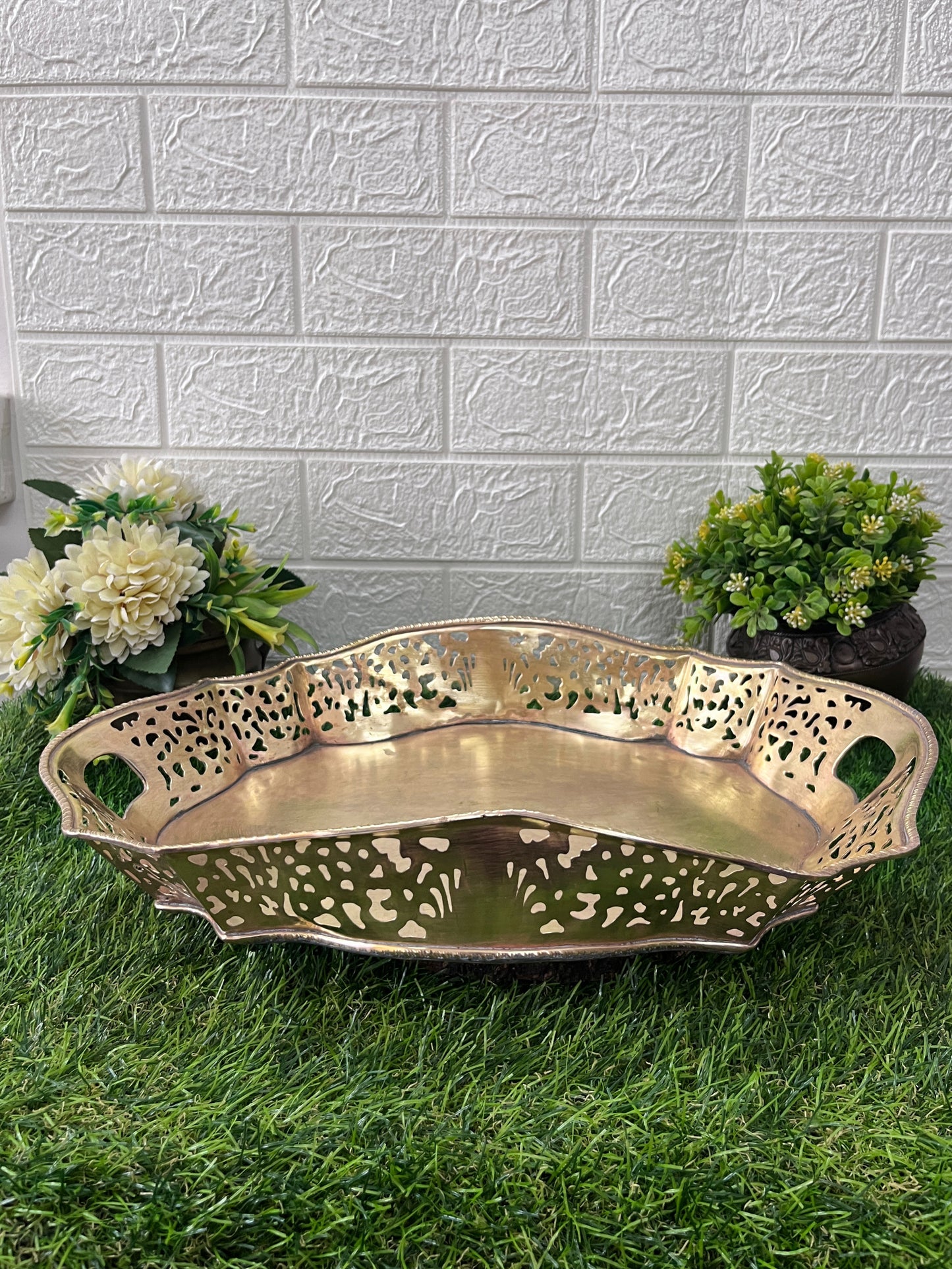 Brass Tray - Antique Serving Item