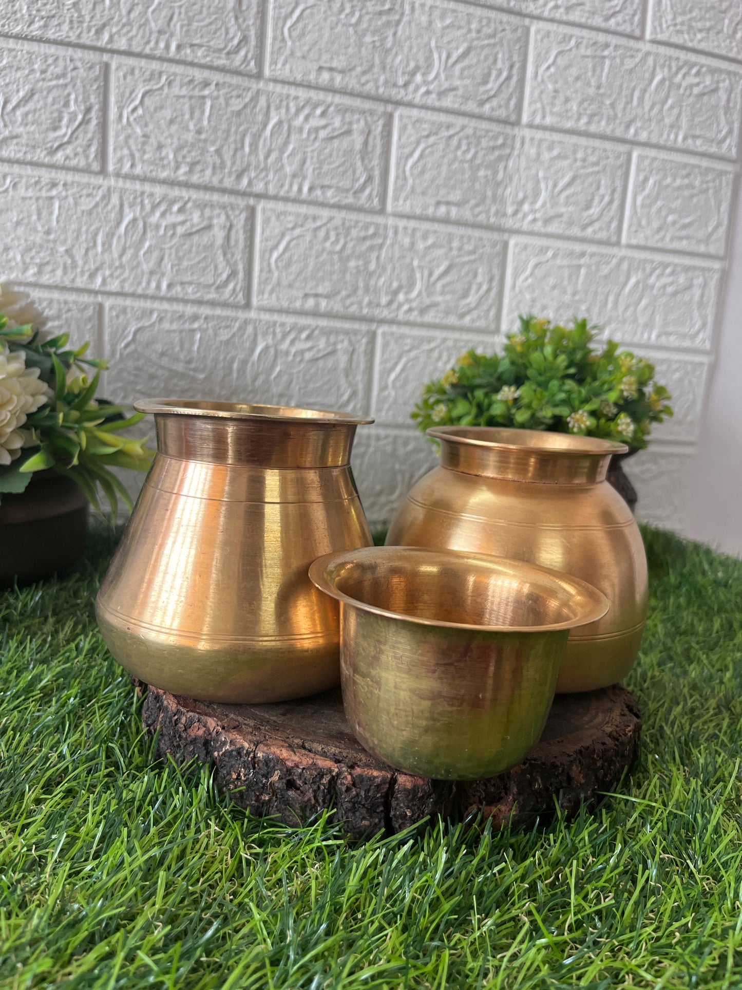 Brass Kalash Set - Antique Lota Set