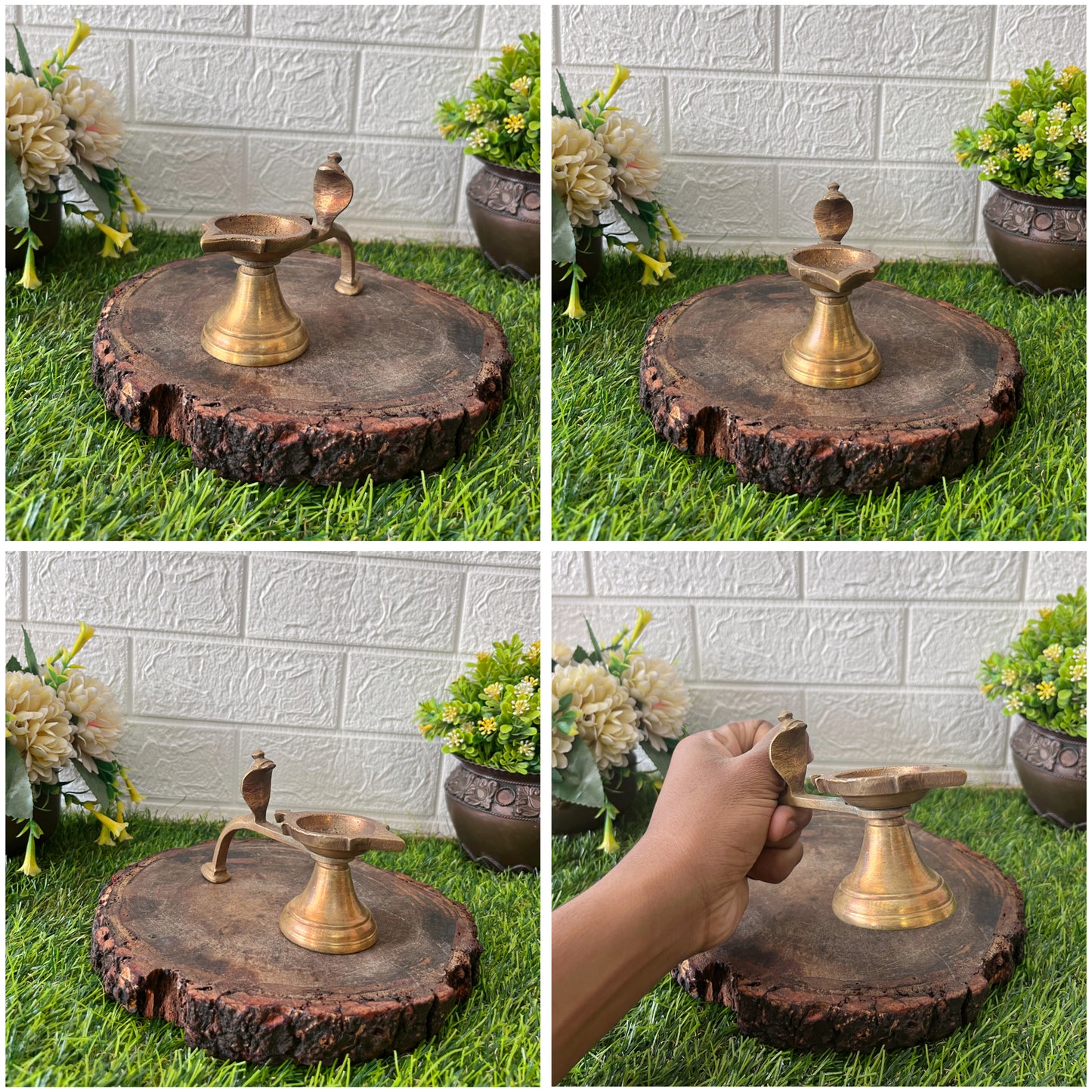 Brass Diya - Antique Oil Lamp