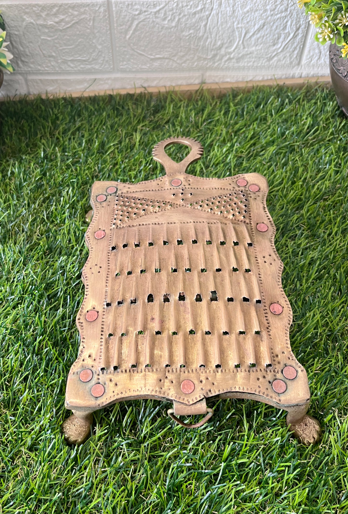 Rare Brass Grater - Antique Khichni