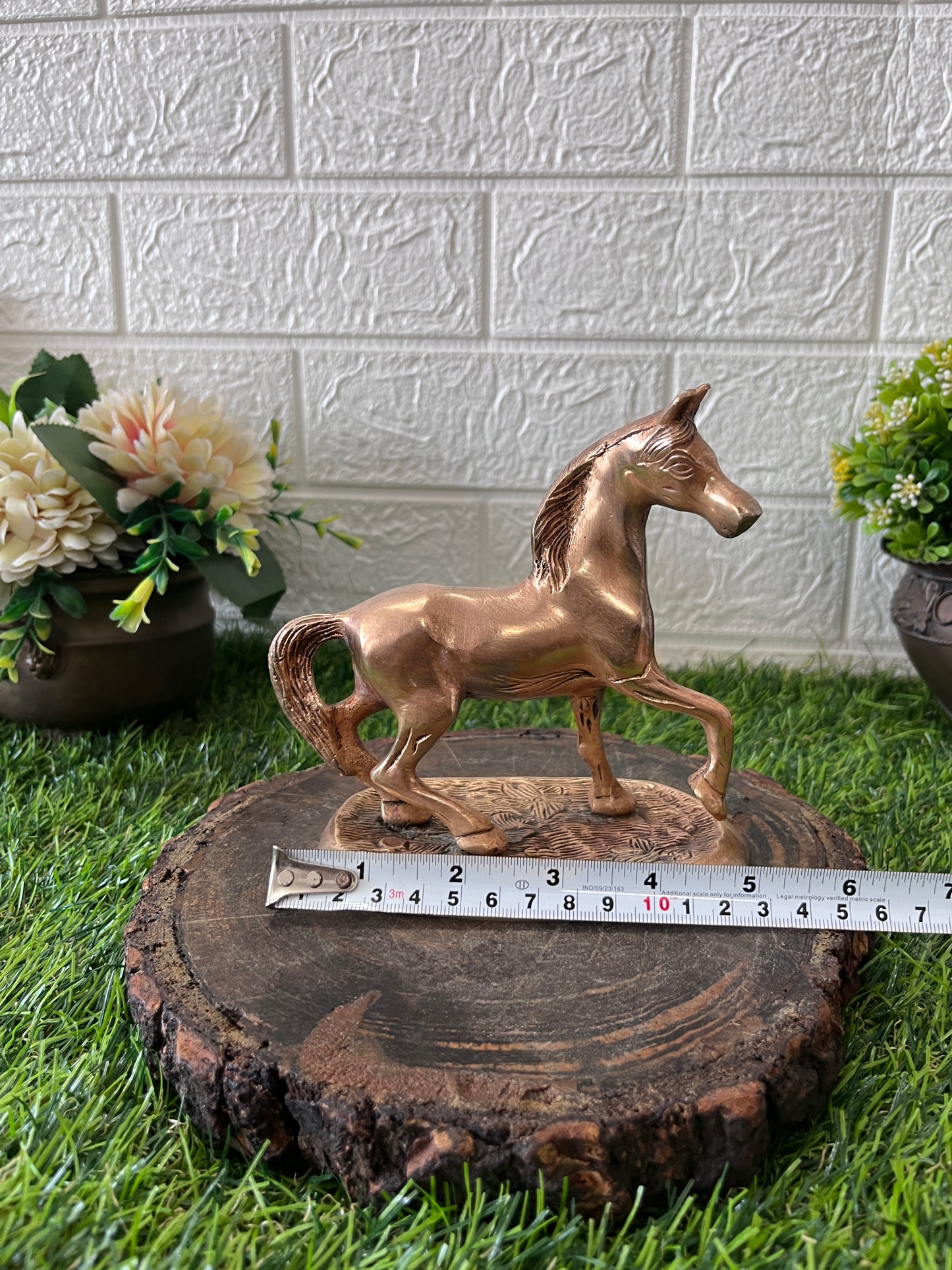 Brass Horse Table Top - Antique Animal Figurine