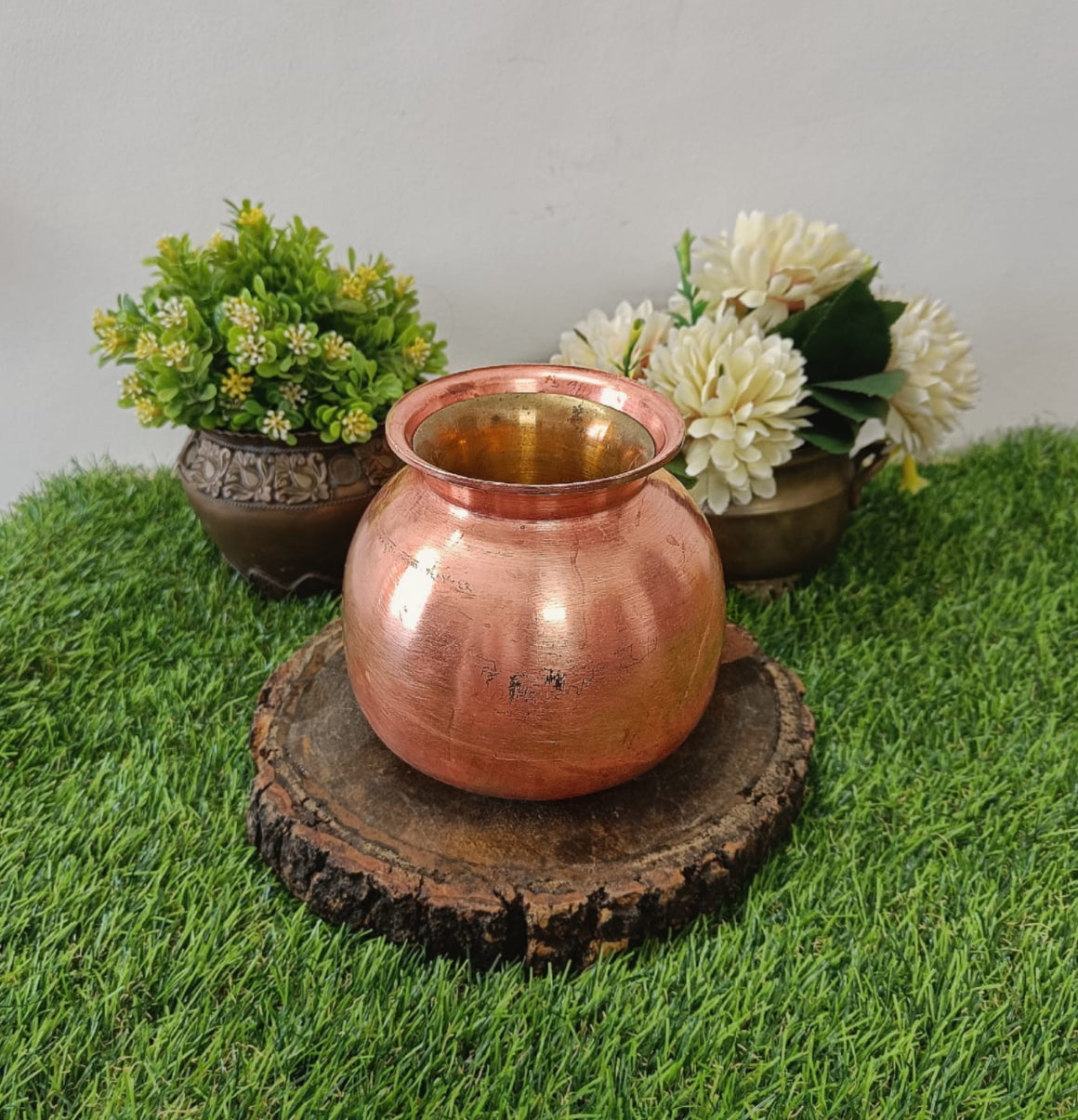 Antique Copper Lota And Pela