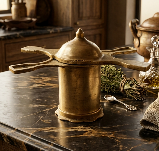 Antique Brass Chakli / Noodles Maker | Traditional Brass Kitchen Tool | Made in 1971