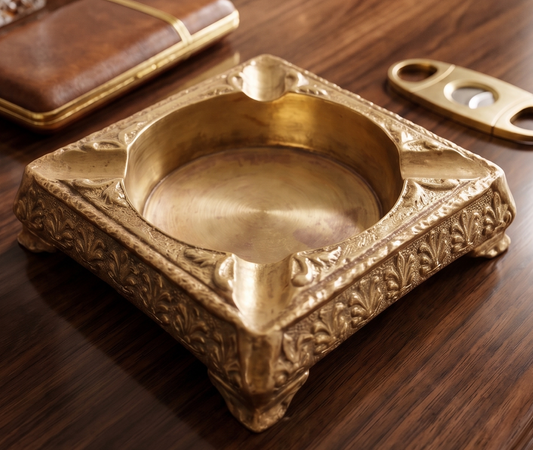 Antique Peetal Engraved Centre Table Bowl | Pure Brass Decorative Display Bowl | Made in 1970