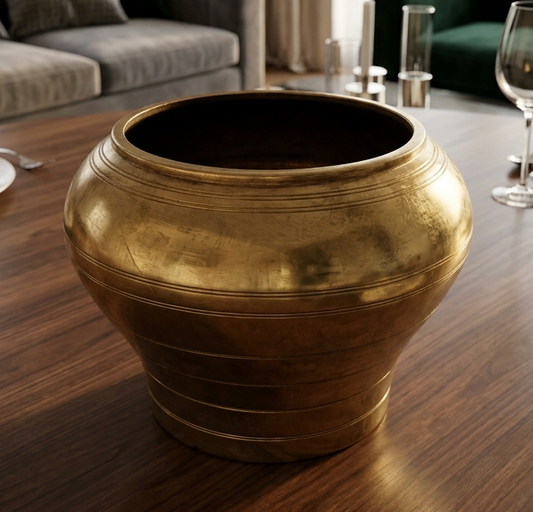 Antique Bronze Planter 2L | Decorative Bronze Planter | Made in 1978