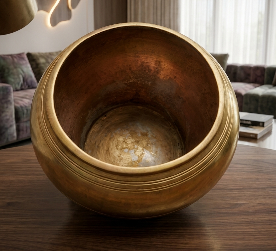 Antique Bronze Planter 2L | Decorative Bronze Planter | Made in 1978