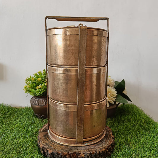 Brass Tiffin Box by Bombay Antiques in big size