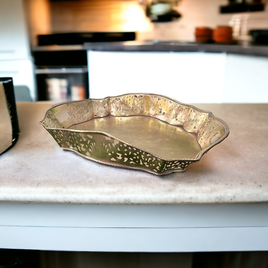 Brass Tray - Antique Serving Item