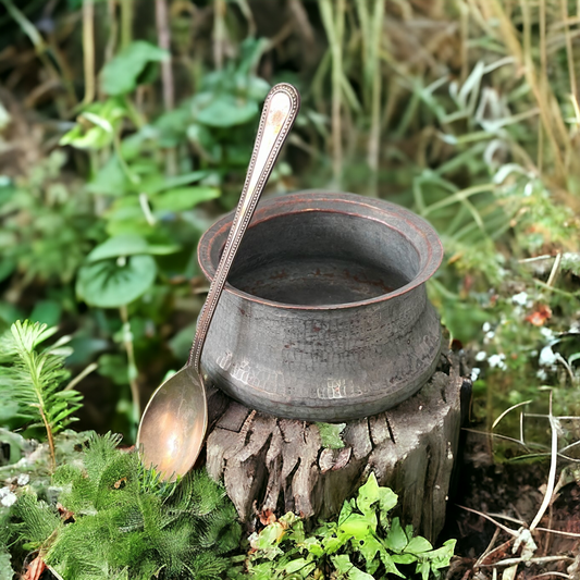 Copper Deg With Ladle - Antique Cookware