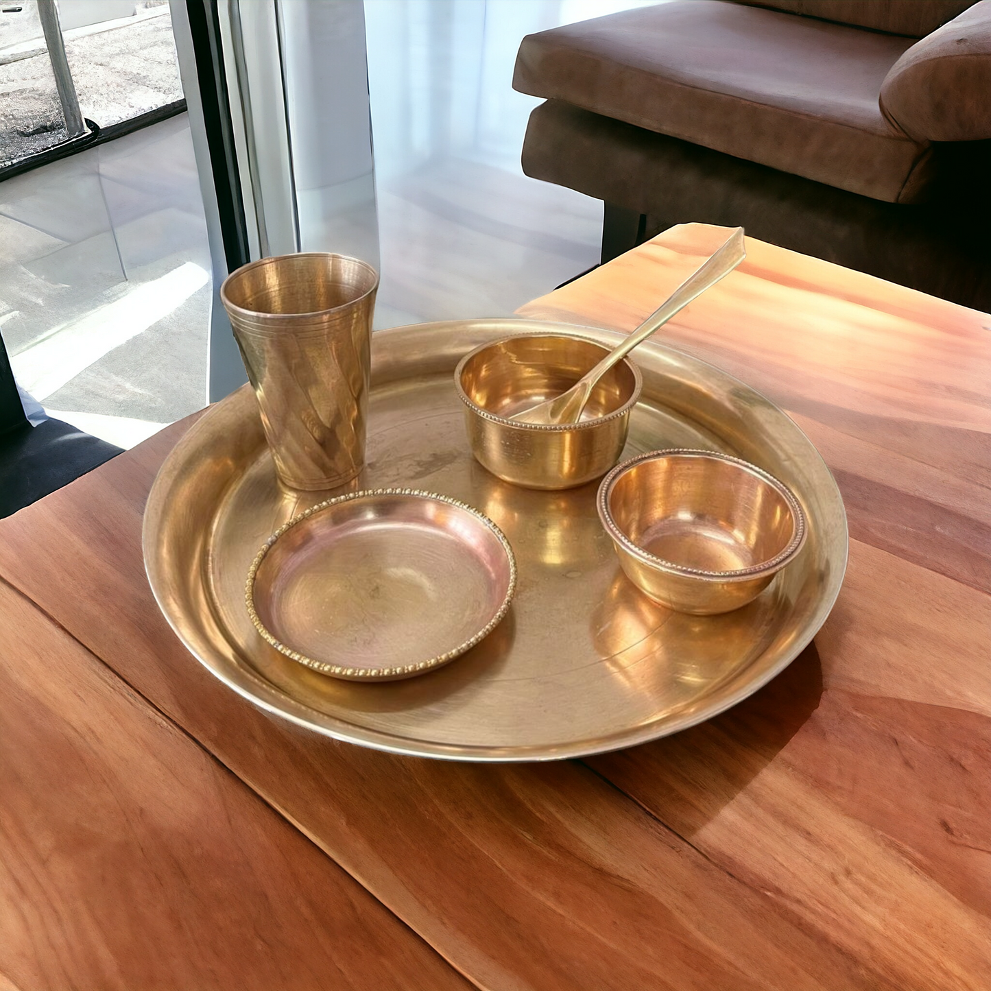 Brass Dinner Set - Antique Serving Item