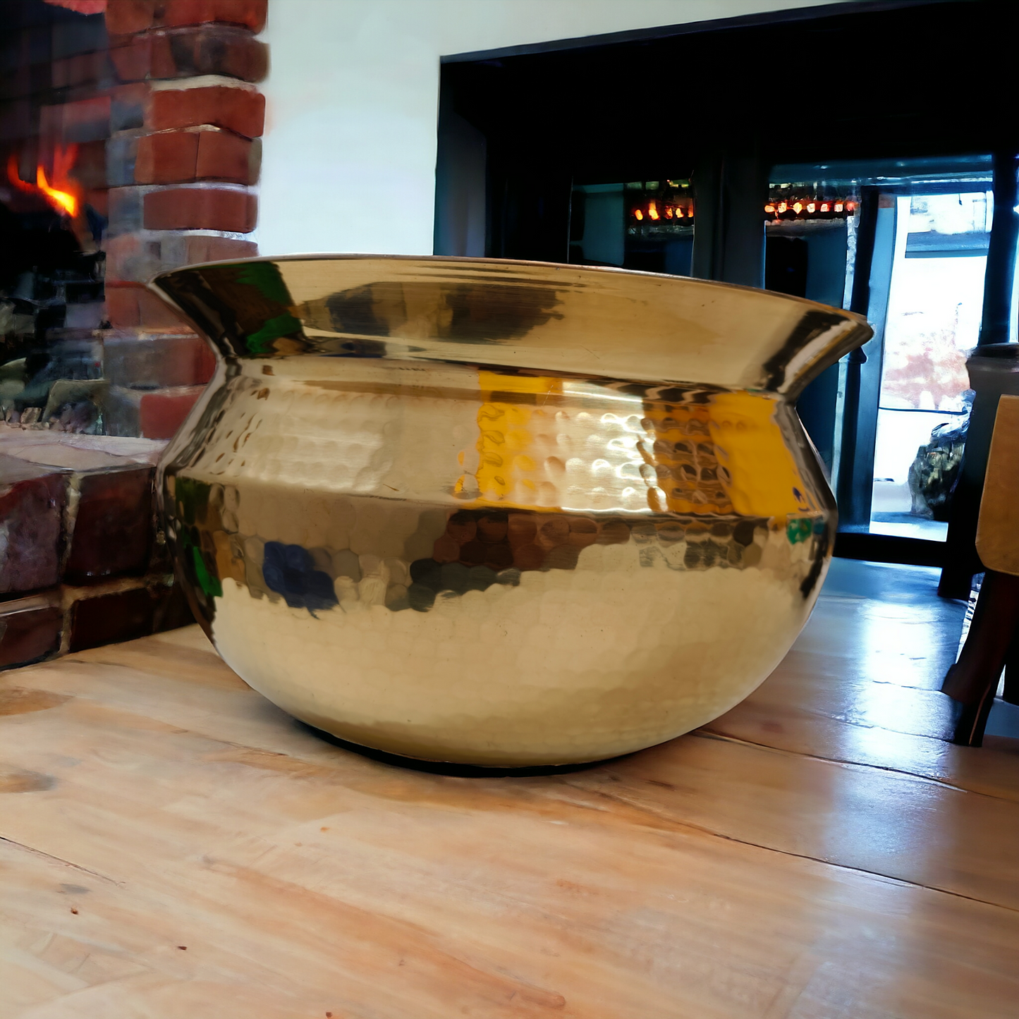 Vintage Brass Big Size Cooking Bowl