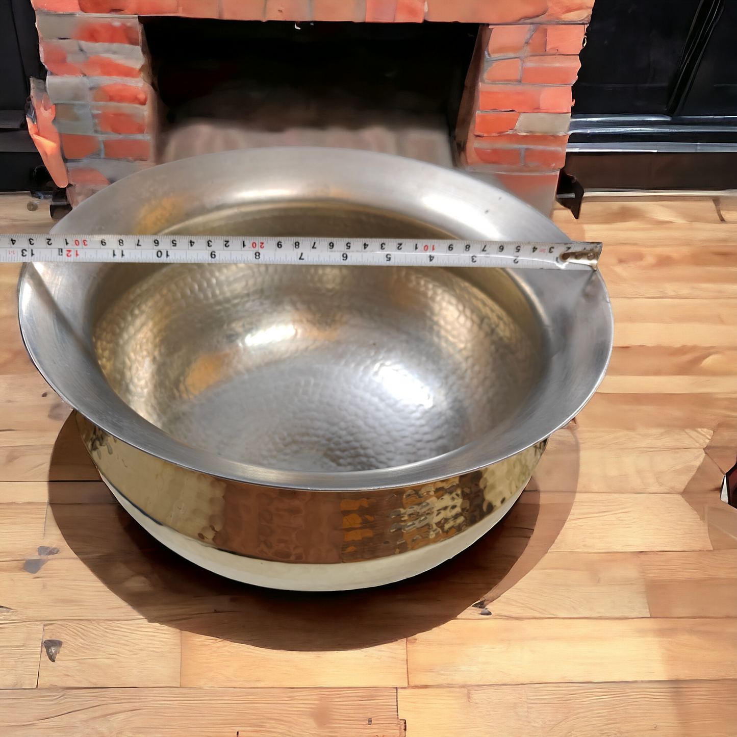 Vintage Brass Big Size Cooking Bowl