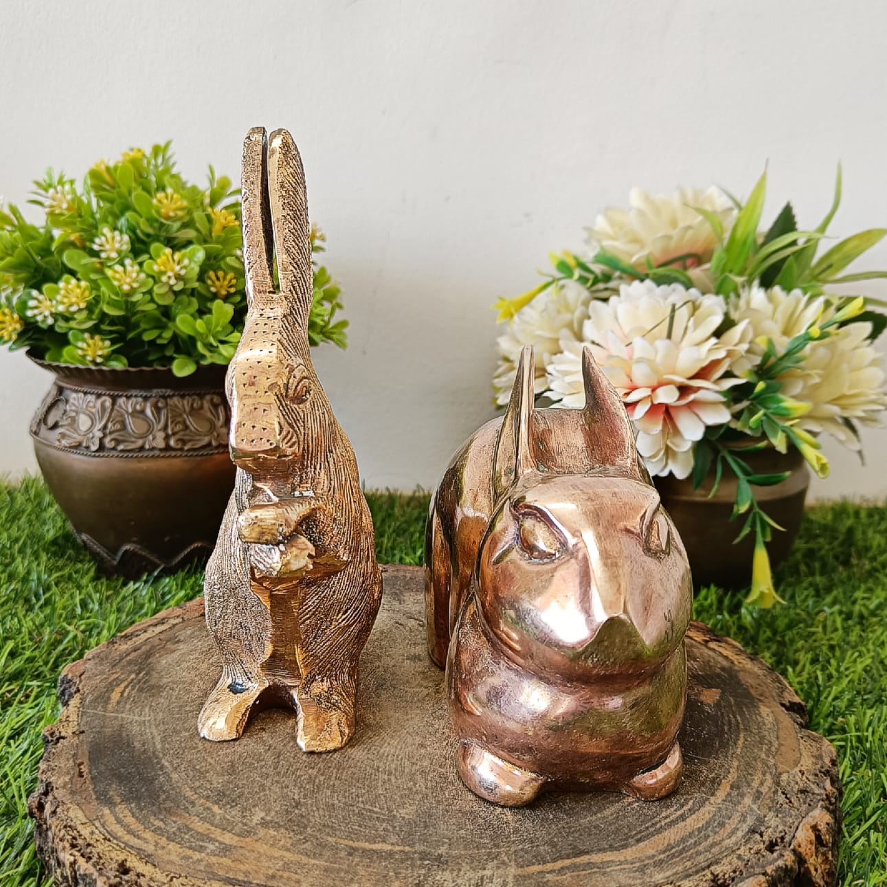 Antique Brass Rabbit Pair 🐇 🔥