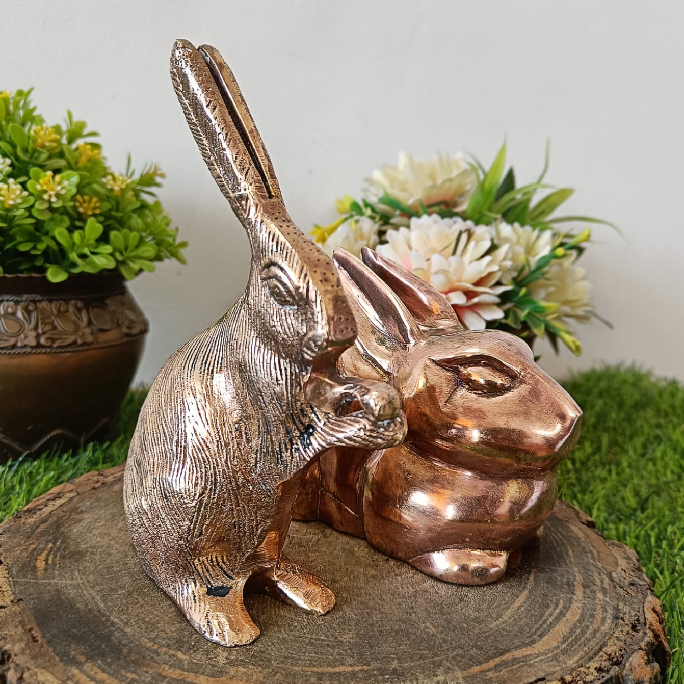 Antique Brass Rabbit Pair 🐇 🔥