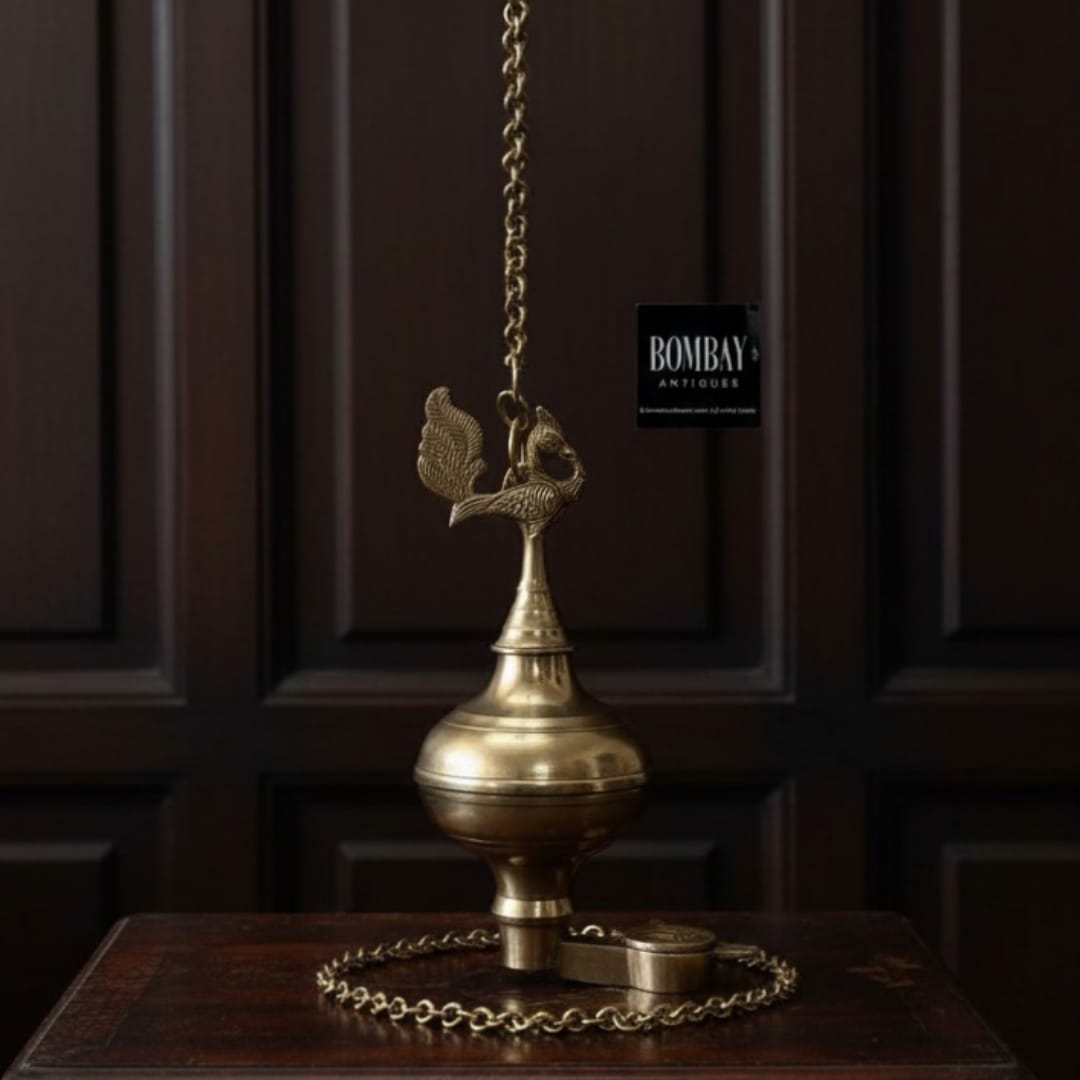 1965 Antique Brass Lamandiva | Hanging Brass Décor Piece