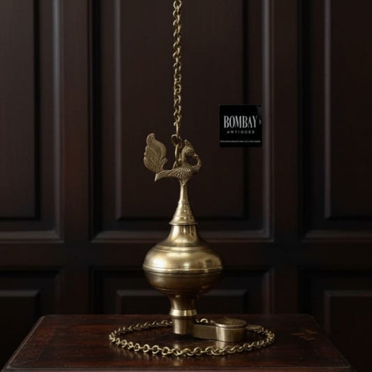 1965 Antique Brass Lamandiva | Hanging Brass Décor Piece