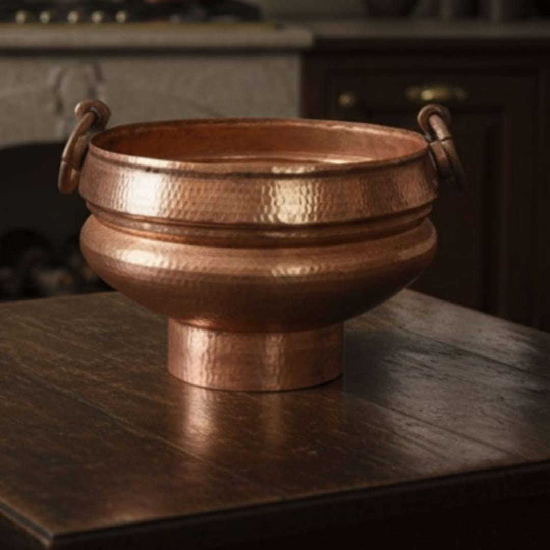 1985 Antique Copper Ghangalam | Traditional Copper Water Vessel 8L