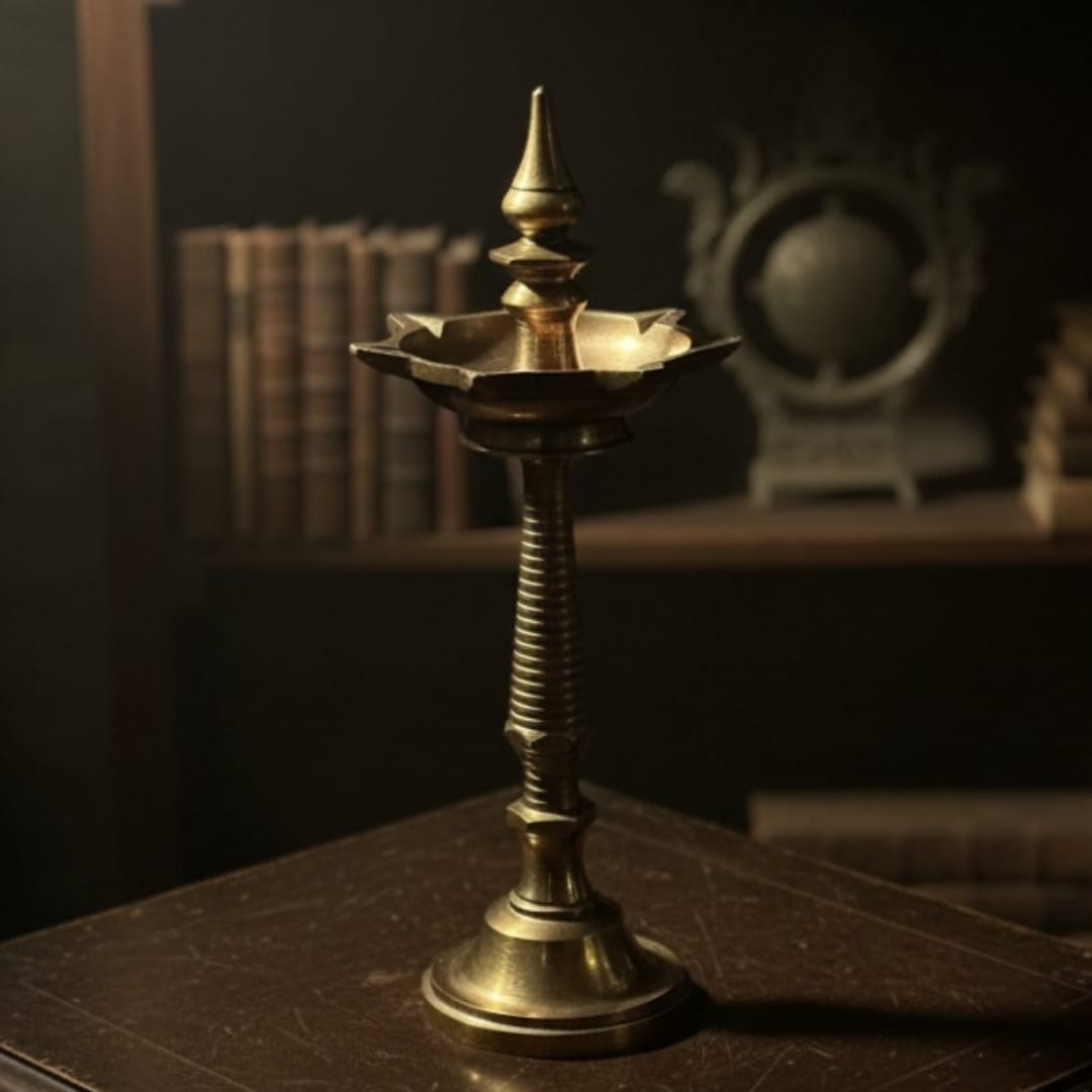 1983 Antique Brass Samay | Tall Heritage Brass Display Piece