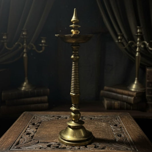 1983 Antique Brass Samay | Tall Heritage Brass Display Piece