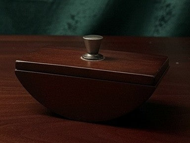 1976 Antique Teak Wood Paper Weight | Teak Desk Decor