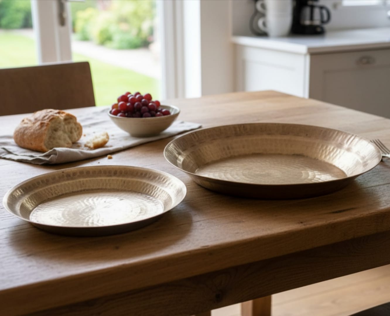 1993 Antique Brass Paraat in Pair | Traditional Brass Paraat