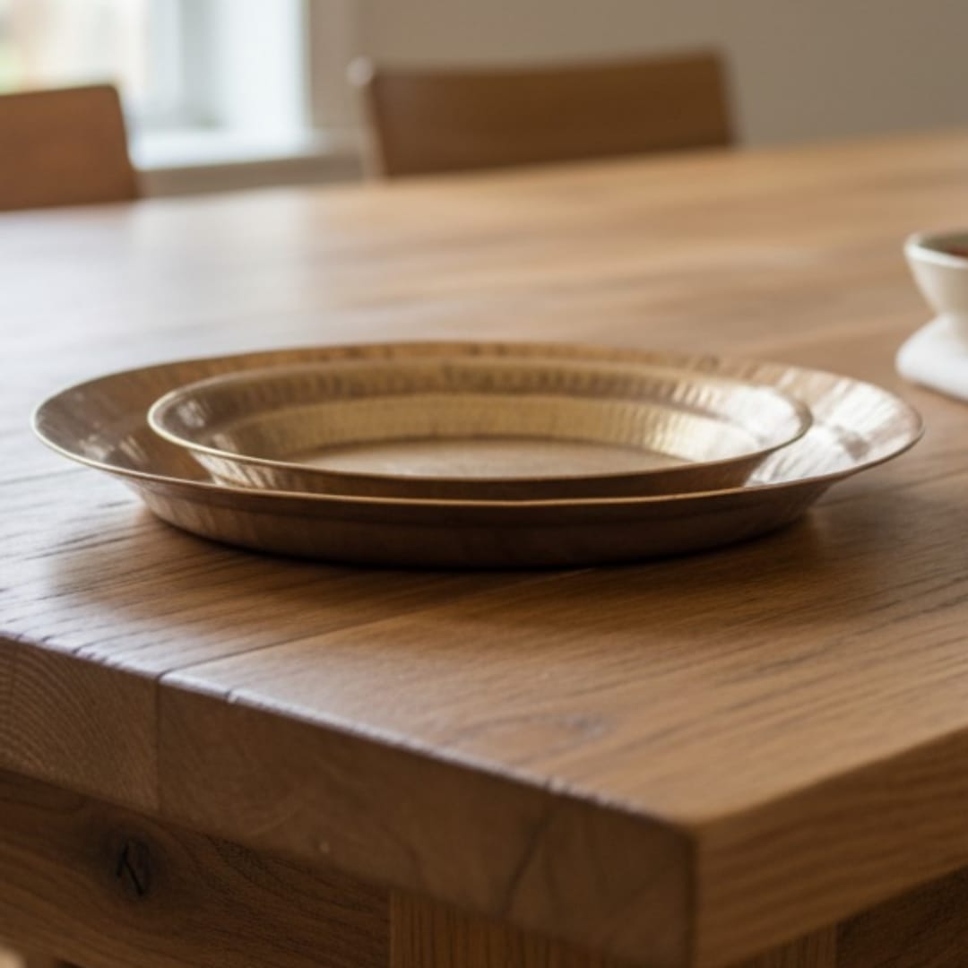 1993 Antique Brass Paraat in Pair | Traditional Brass Paraat