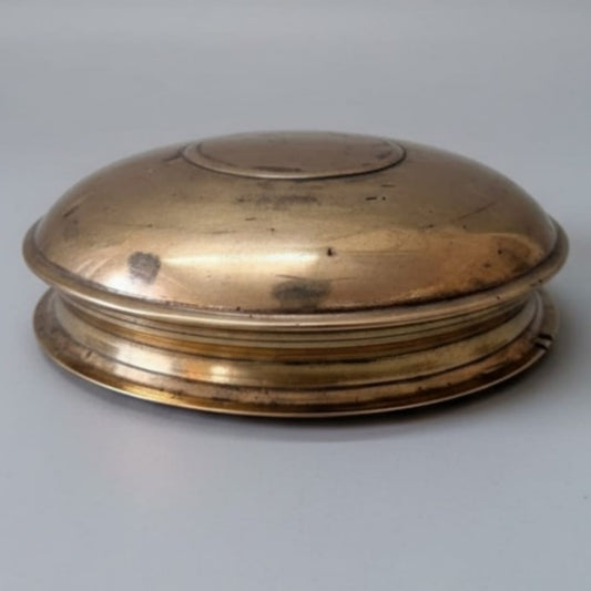 1974 Antique Bronze Urli | Compact 8 Inch Decorative Bowl - Bombay Antiques