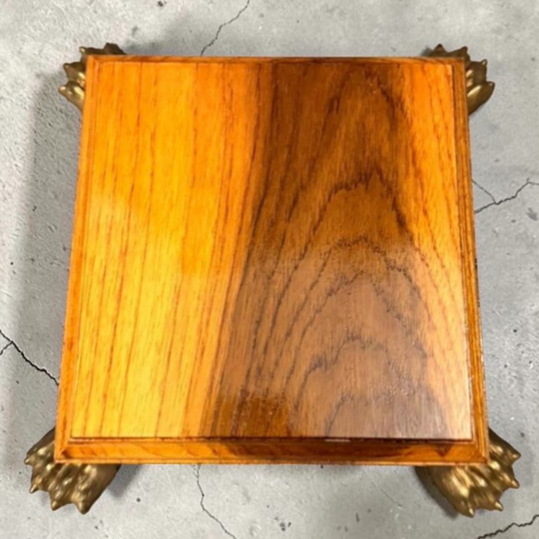 1979 Antique Teakwood Path | Solid Wooden Display Base - Bombay Antiques