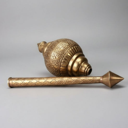 1970 Antique Brass Gada | Decorative Brass Collectible