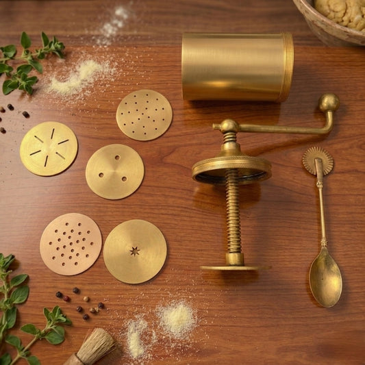 Antique Brass Chakli Maker | Traditional Brass Kitchen Tool | Made in 1974