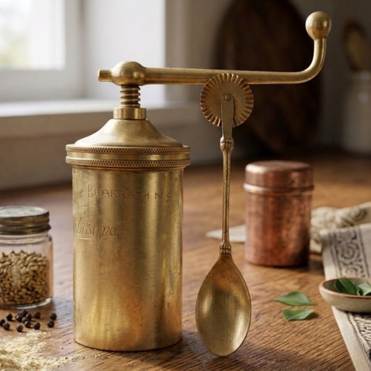 Antique Brass Chakli Maker | Traditional Brass Kitchen Tool | Made in 1974