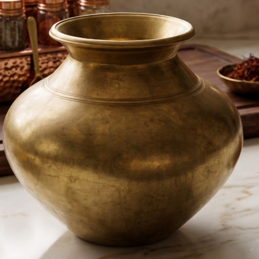 Antique Peetal Heavy Kalash | Premium Brass Storage Vessel | Made in 1964
