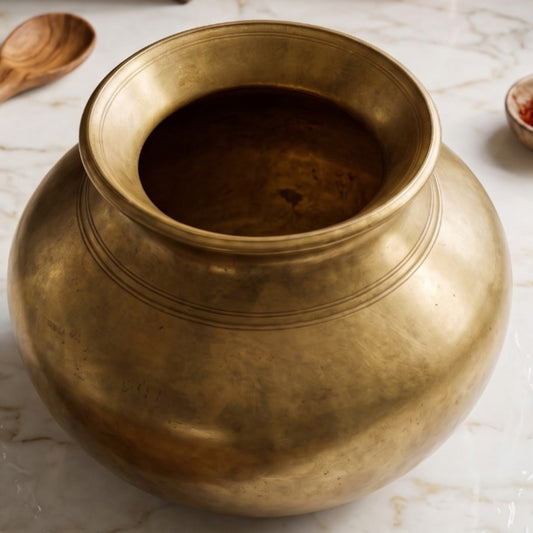 Antique Peetal Heavy Kalash | Premium Brass Storage Vessel | Made in 1964