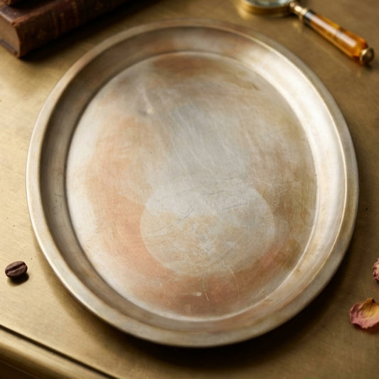 Antique German Silver Tray Made in Italy | Premium Decorative Serving Tray | Made in 1940 - Bombay Antiques