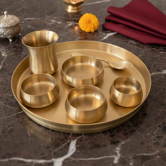 Premium Kansa Dinner Set | Pure Bronze Dining Collection | Brand New