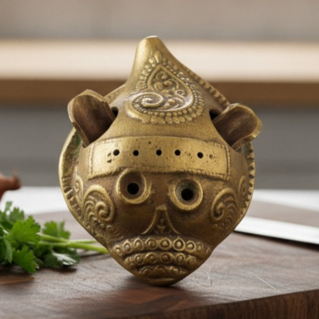 Antique Peetal Shell Decor Piece | Pure Brass Coastal-Inspired Collectible Accent | Made in 1970