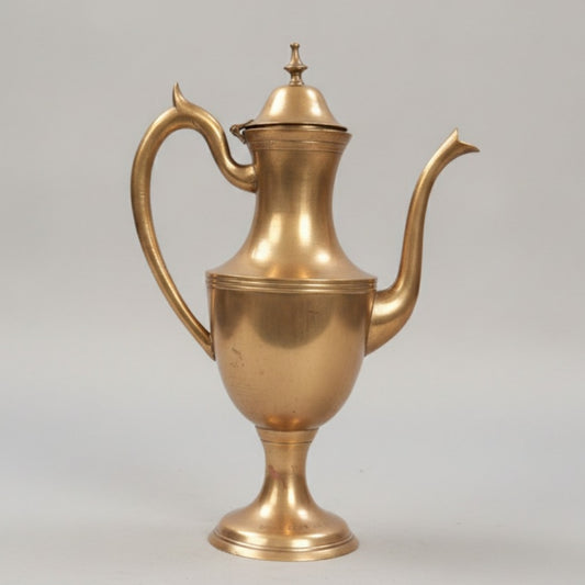 Antique Peetal Jug with 2 Glasses | Pure Brass Water Serving Set | Made in 1963