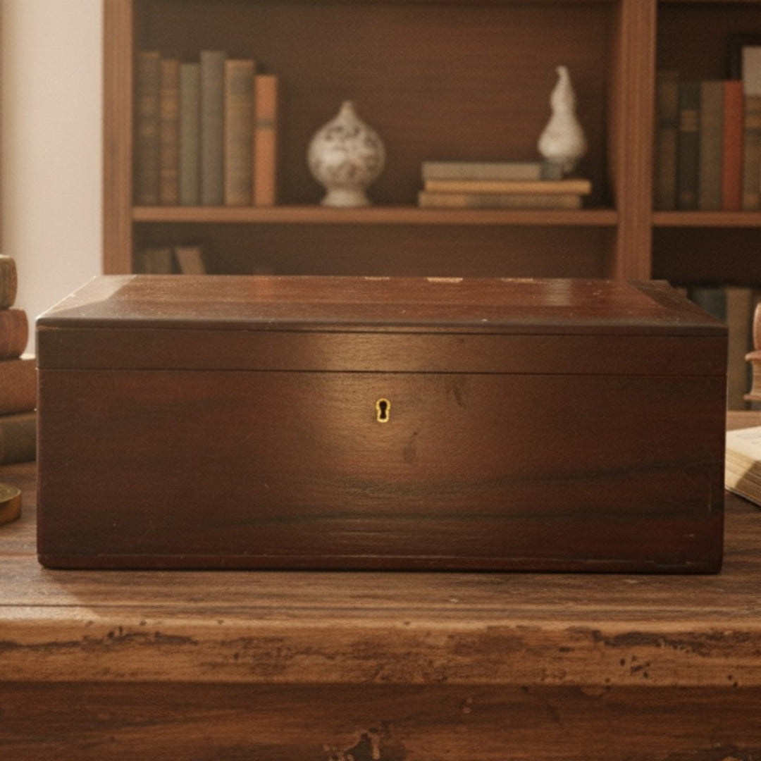 Antique Teakwood Big Peti | Traditional Wooden Storage Chest Box | Made in 1971
