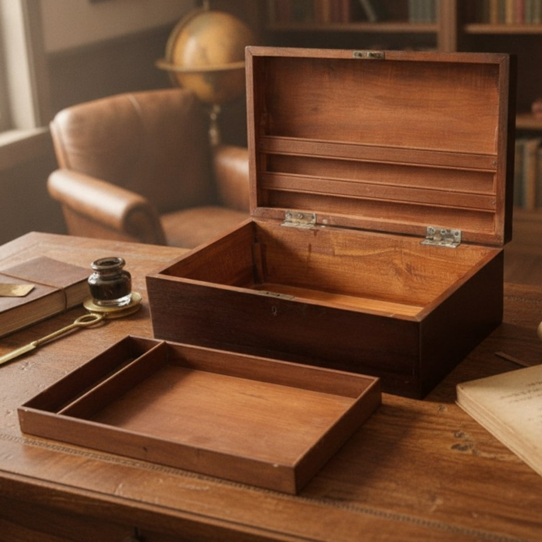 Antique Teakwood Big Peti | Traditional Wooden Storage Chest Box | Made in 1971