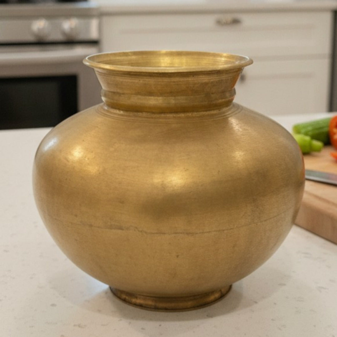Antique Peetal Kalash | Pure Brass Water Vessel | Made in 1971