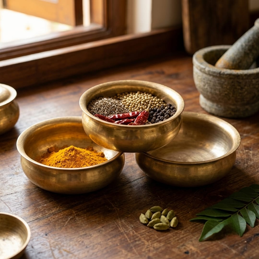 Antique Peetal Bowl Set | Traditional Brass Serving Bowls | Made in 1988