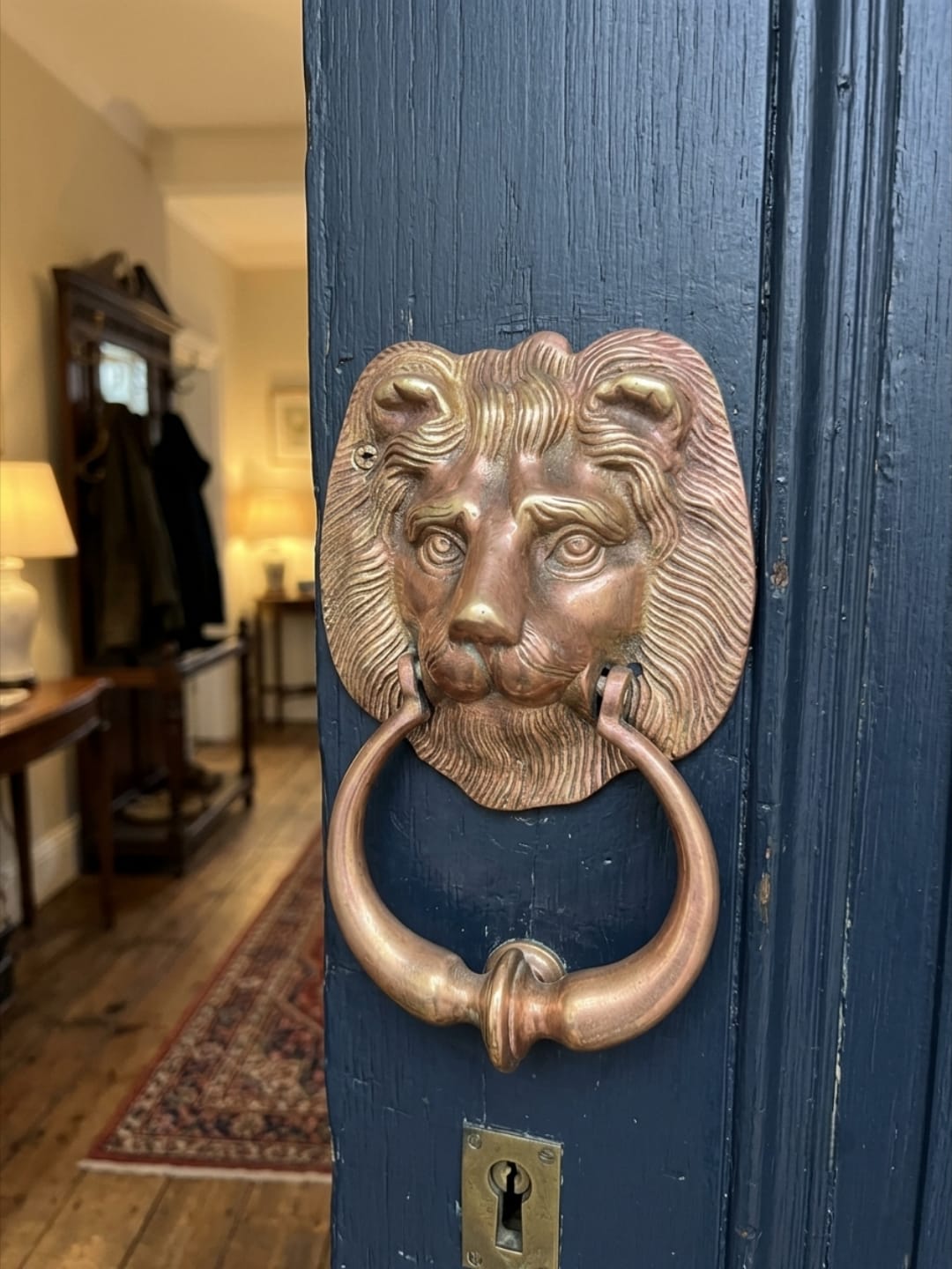 Antique Peetal Lion Door Knocker | Pure Brass Decorative Door Knocker | Made in 1974