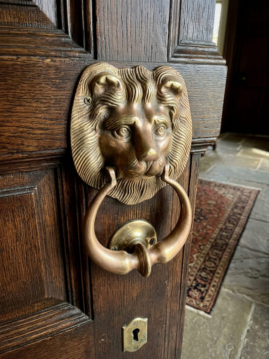 Antique Peetal Lion Door Knocker | Pure Brass Decorative Door Knocker | Made in 1974