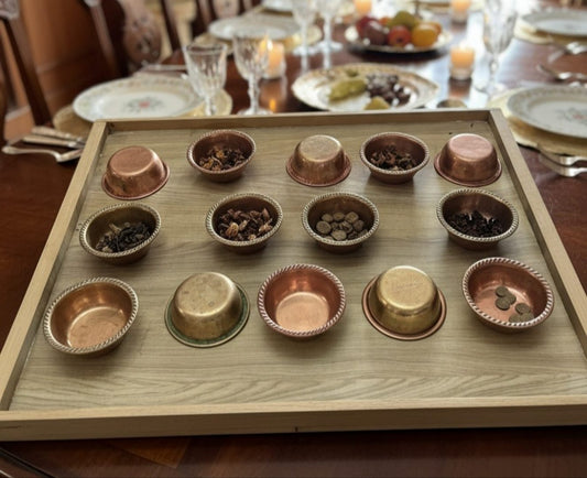 1982 Vintage Brass Mini Bowl Set of 6 | Small Decorative Brass Katori Collection