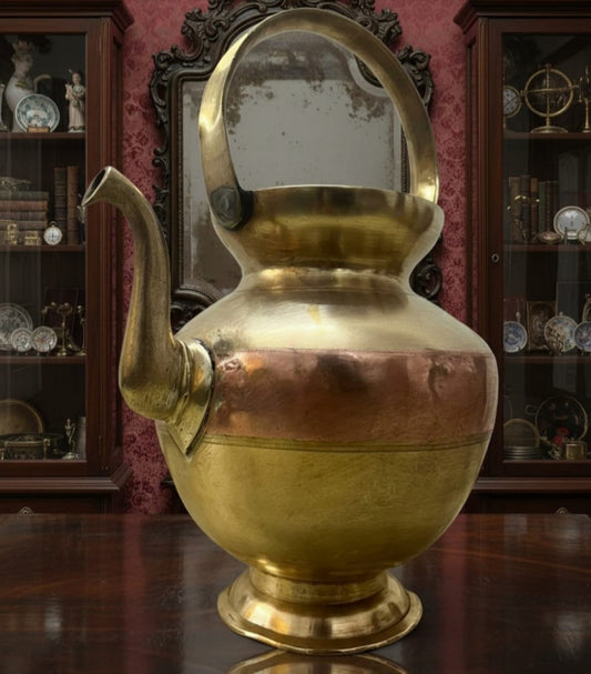 1982 Antique Brass Kamandal | Traditional Water Vessel